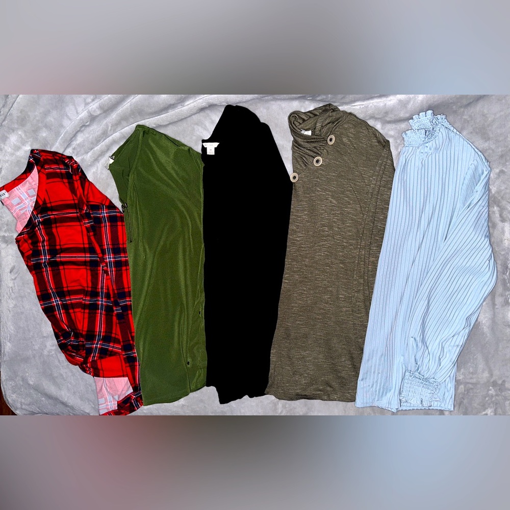 SET of 5 Cato’s Women’s Long Sleeve Tops